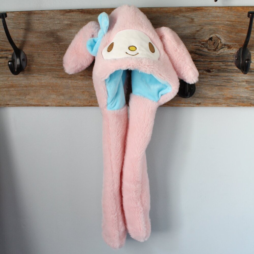 My Melody Sanrio Moving Ears Hat Plush